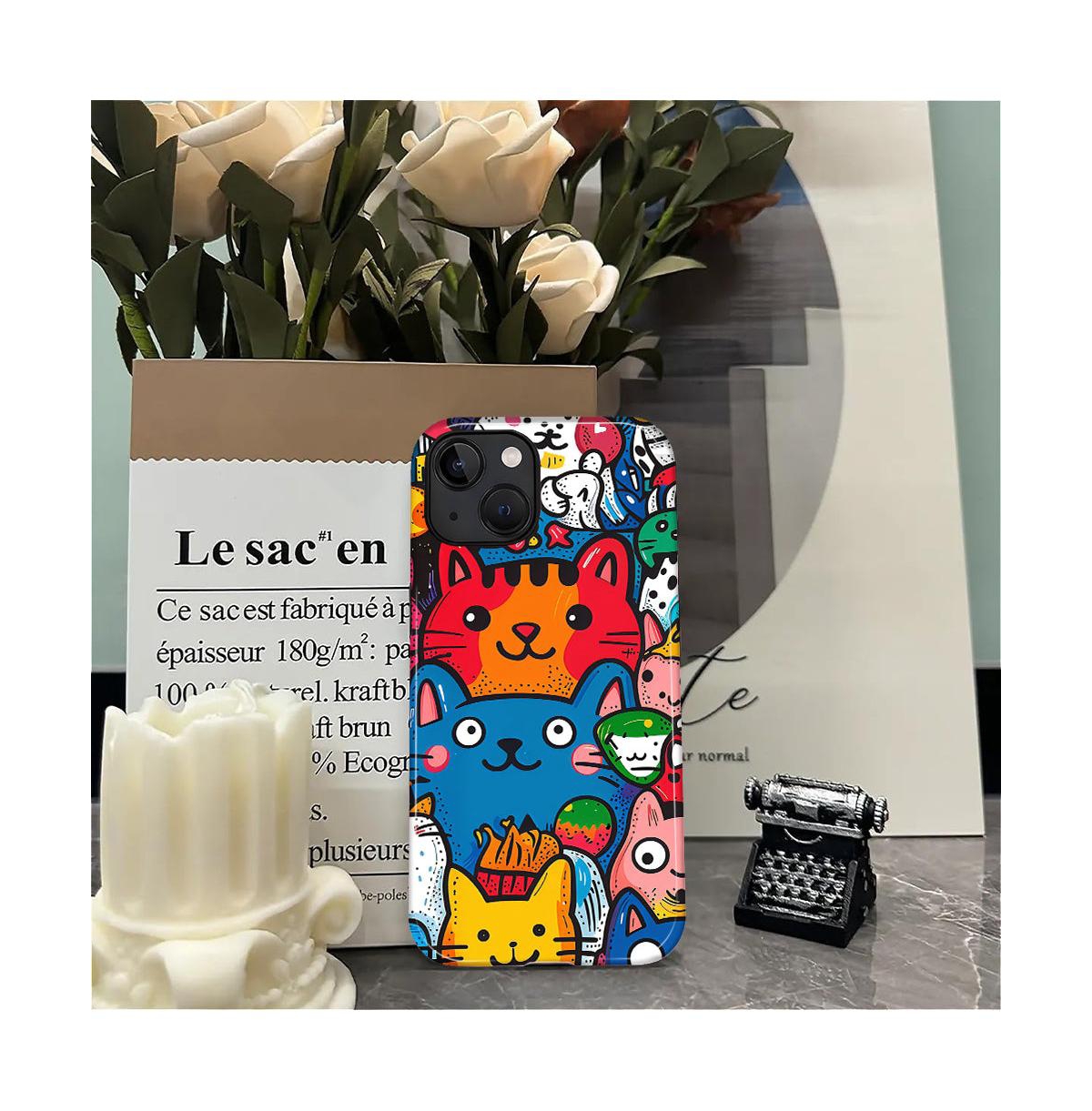 Lisen Happy Cat Friends 2-Layer Phone Case Compatible with Apple iPhone Air