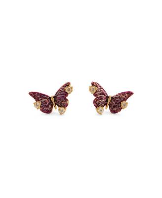 Eve Butterfly Stud Earrings in Gold