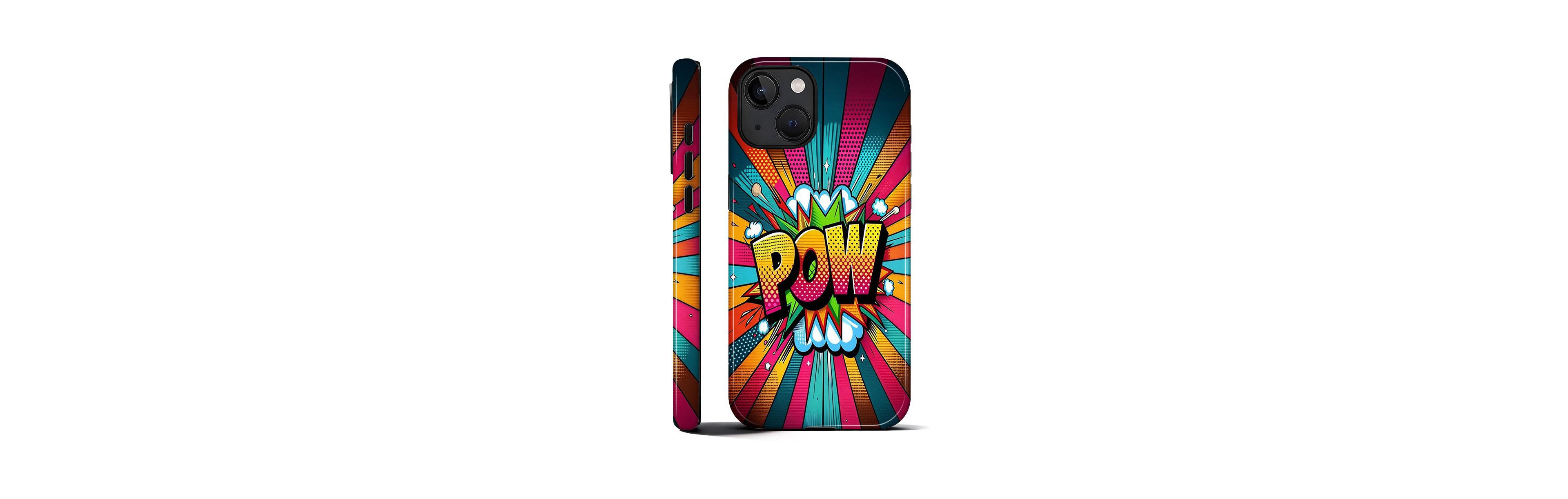Lisen Phone Case Compatible with Apple iPhone, 2-Layer Durable, Pow Burst
