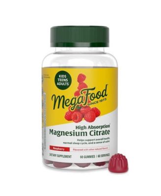 Magnesium Citrate Gummies, For Adults, Teens and Kids 4+, 60 Raspberry Gummies