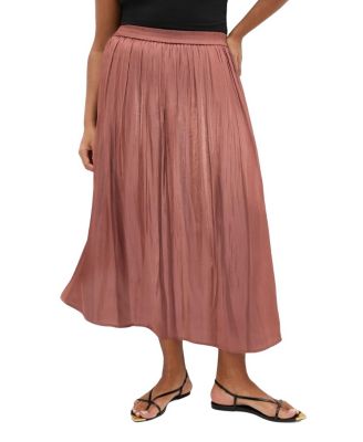 Plus Size Camilla High-Waisted A-Line Midi Skirt