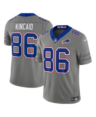 Men's Dalton Kincaid Gray Buffalo Bills Nickel City Vapor F.U.S.E. Stitched Limited Jersey