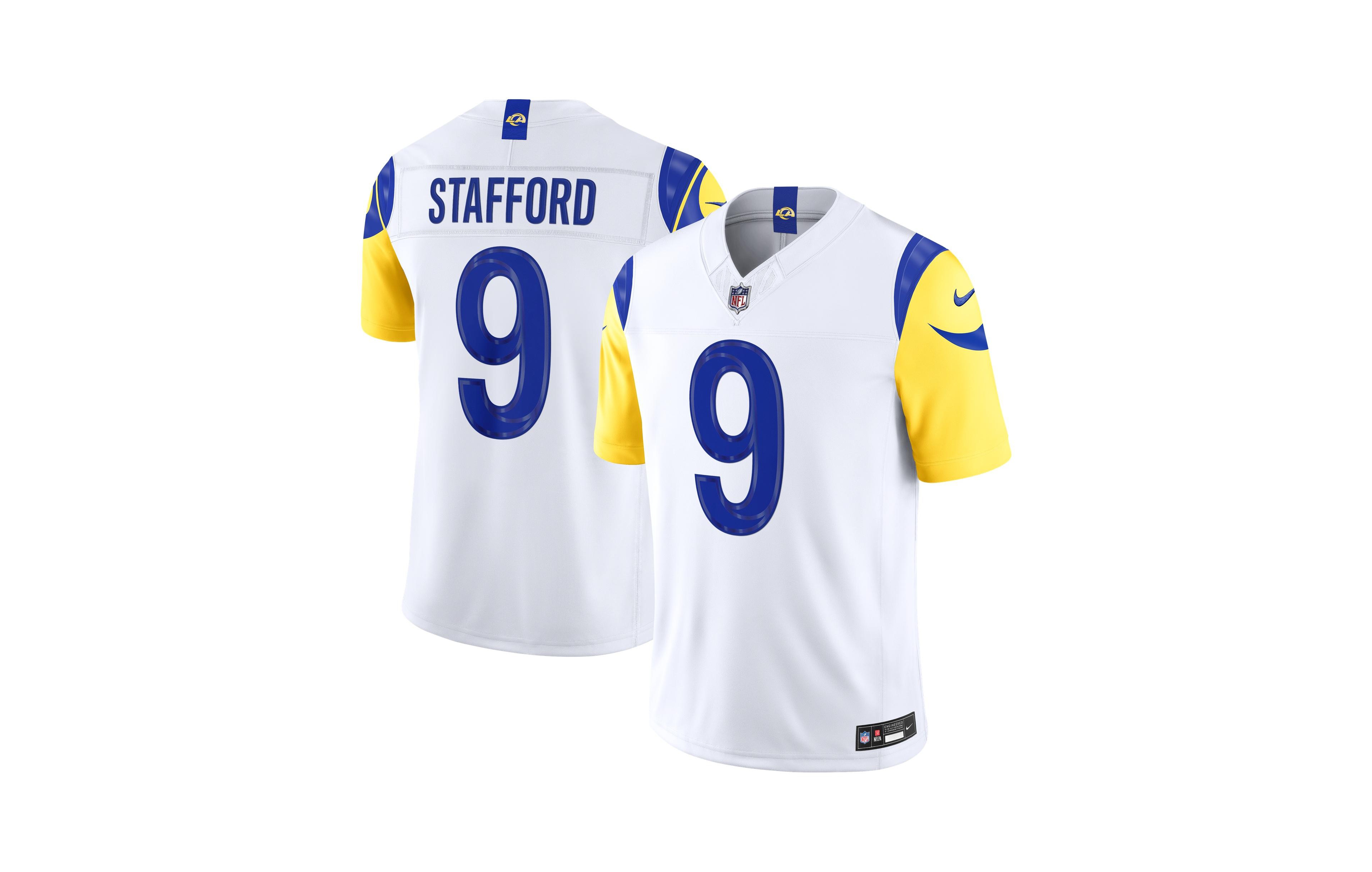 Nike Men's Matthew Stafford White Los Angeles Rams Vapor F.u.s.e. Stitched Limited Jersey