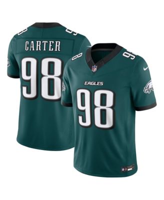 Men's Jalen Carter Midnight Green Philadelphia Eagles Vapor F.U.S.E. Stitched Limited Jersey