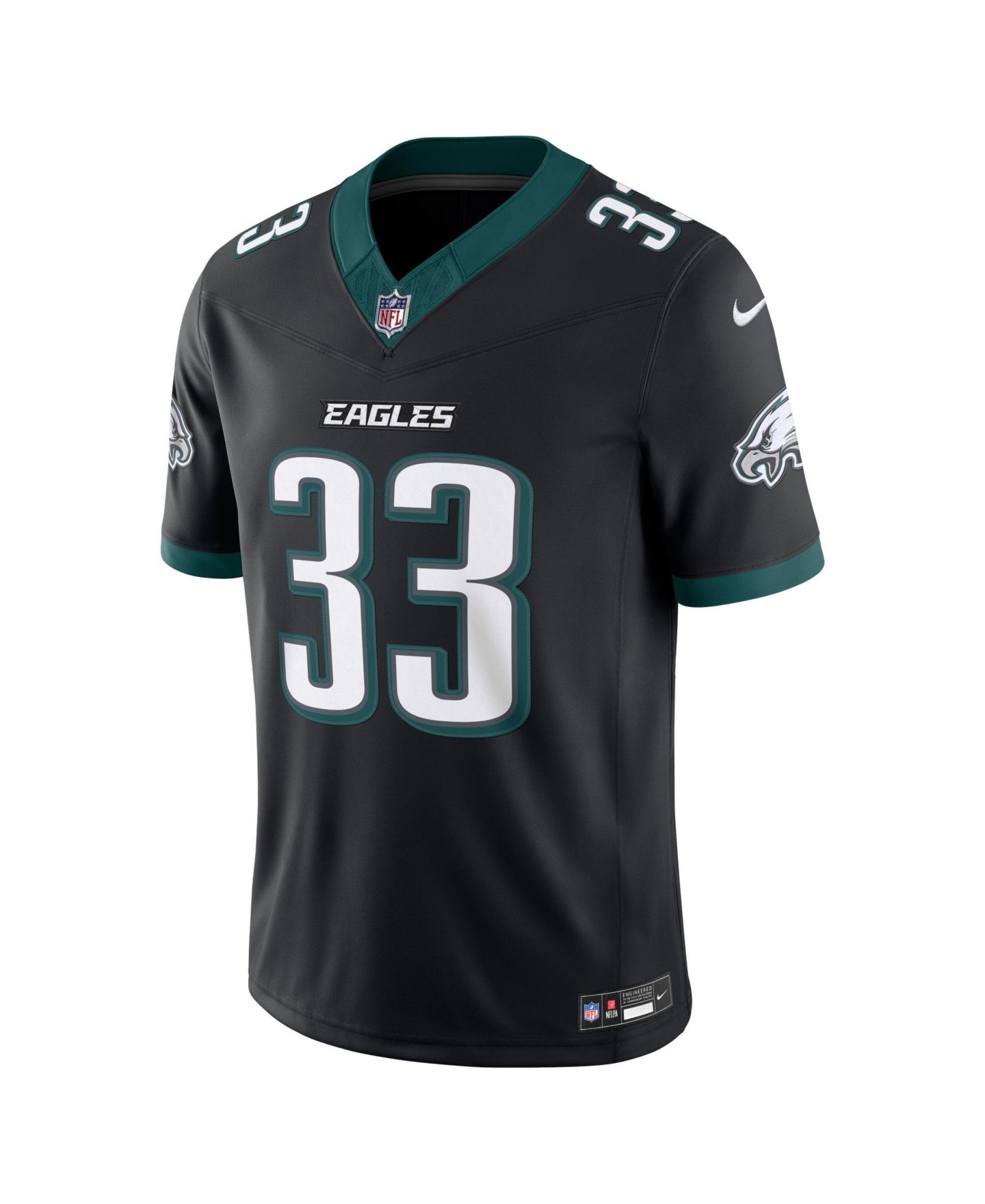 Мужской топ Nike Cooper DeJean Black Philadelphia Eagles Alternate Vapor F.U.S.E. Stitched Limited Jersey — фото 3