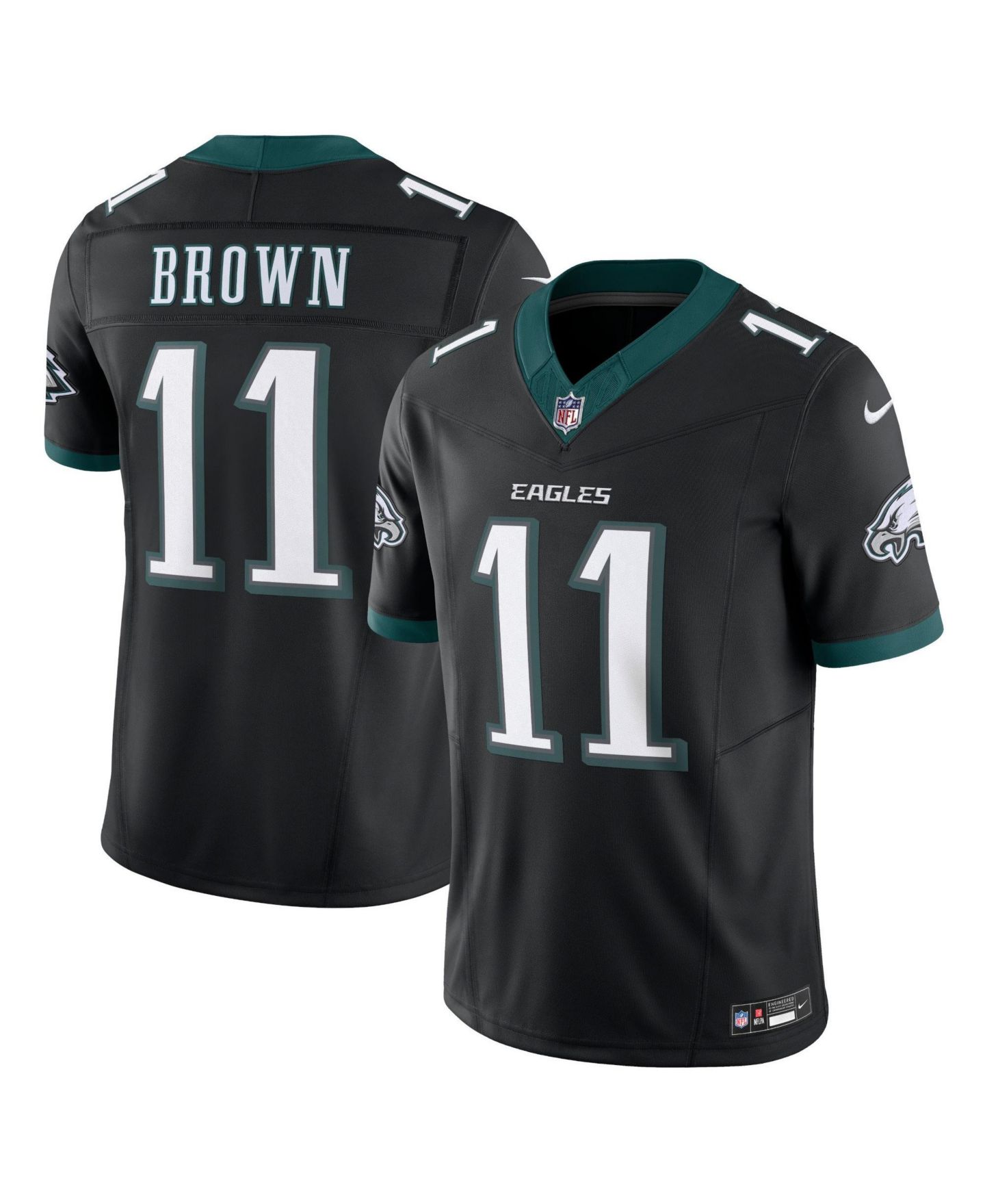 Мужской топ Nike A.J. Kelly Philadelphia Eagles Alternate Vapor F.U.S.E. Limited Jersey, цвет: Чёрный — фото 1