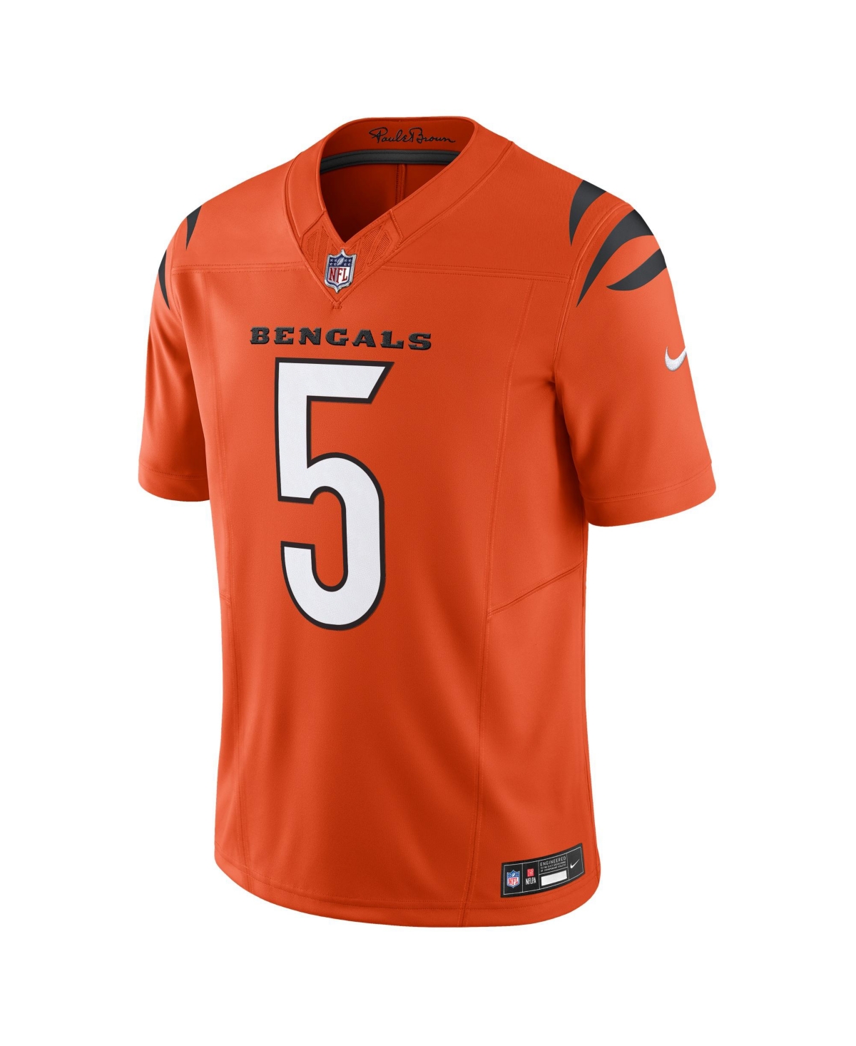 Men's Nike Tee Higgins Orange Cincinnati Bengals Vapor F.u.s.e. Limited Alternate 1 Jersey