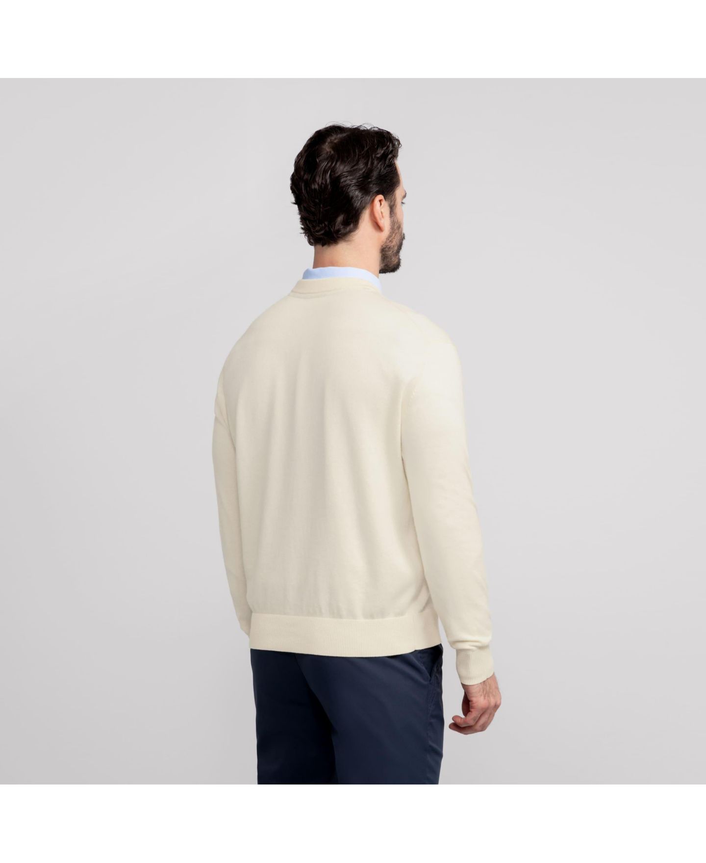 Мужской свитер Jack Archer Anytime Crewneck, цвет: Кремовый — фото 4