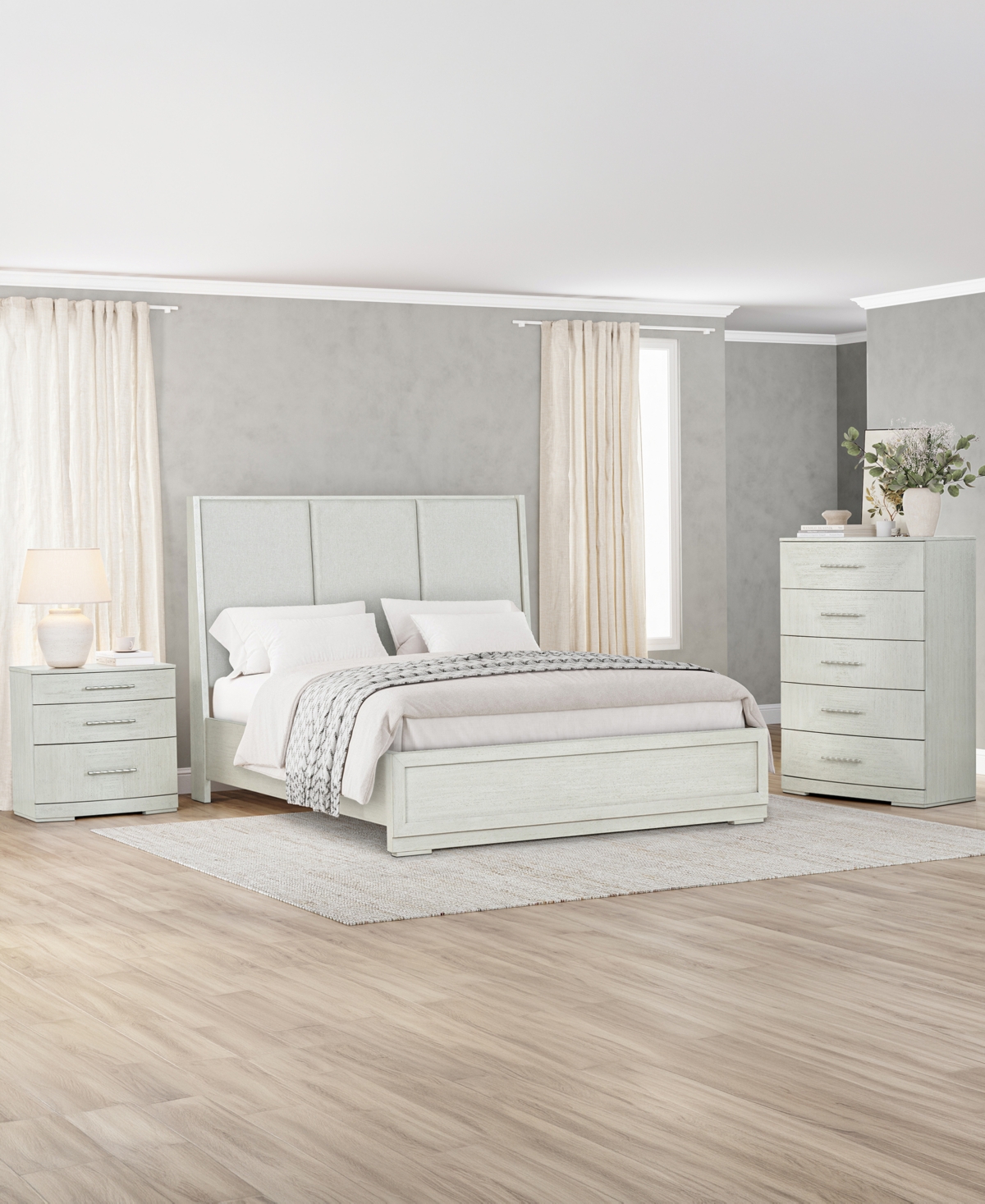 3-Piece Matrix Bedroom Set (King Bed, Chest, & Nightstand), Macy's Exclusive