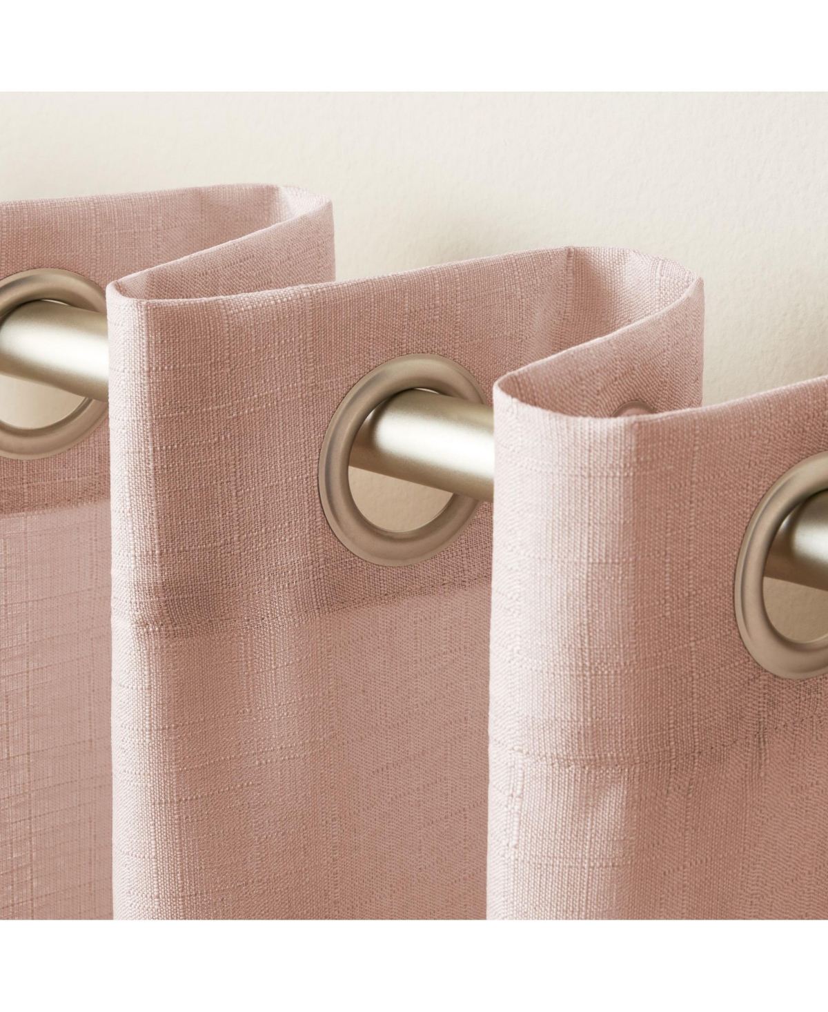 Exclusive Home Loha Linen Grommet Top Window Curtain Panel Pair