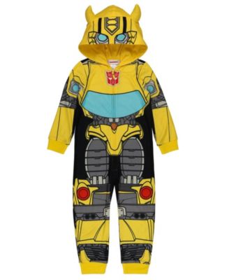 Toddler Boys' 2T-5T Bumblebee Hooded Footless Union Suit