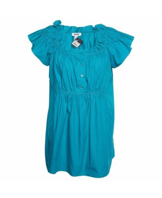 Moschino Women's Ruffled Square-Neck Blouse