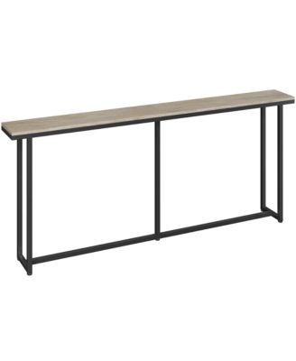 71-In Grey Entryway Console Table for Living Room and Hallway