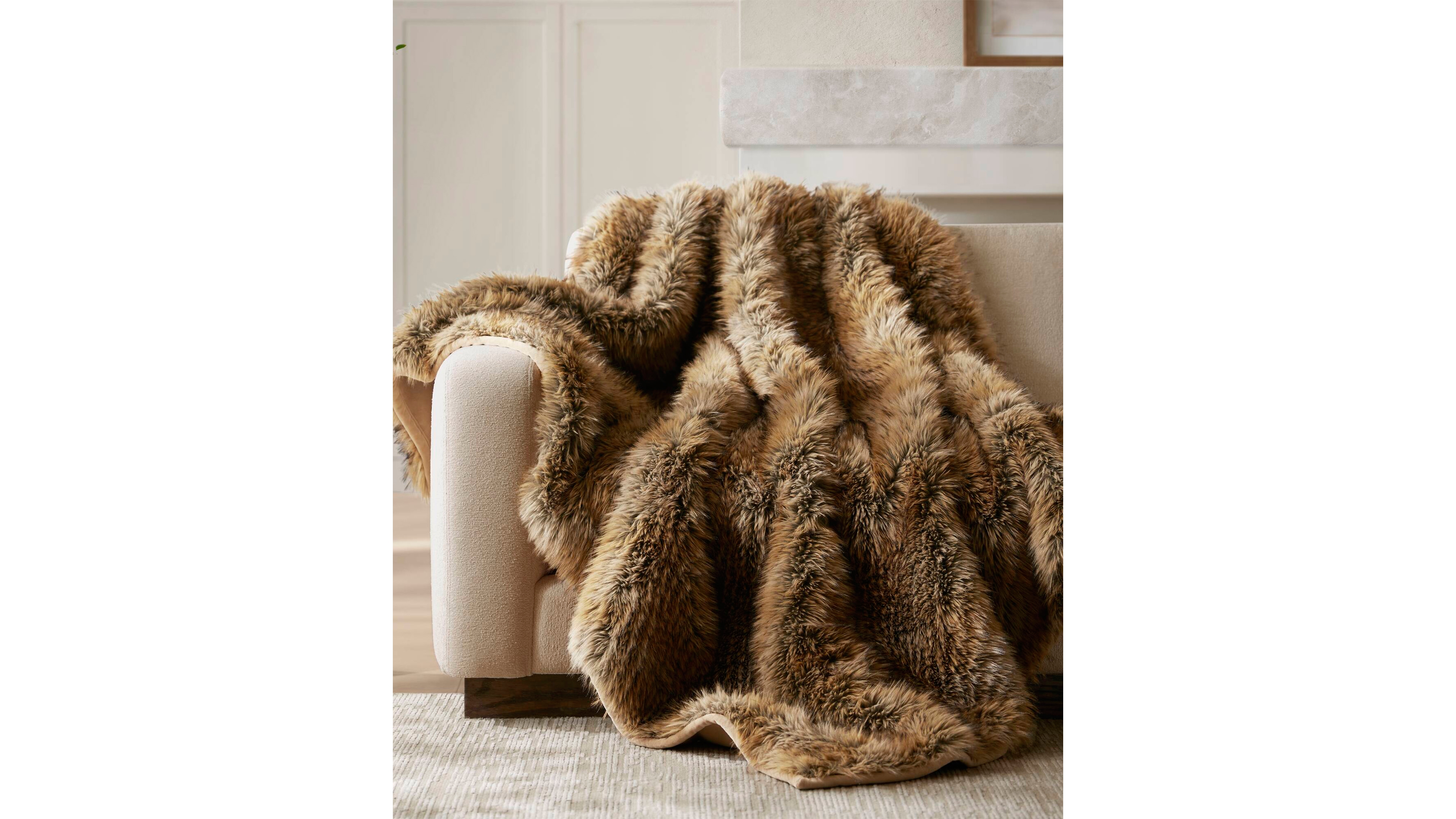 Harbor House Botswana Animal Print Faux Fur Throw, 60" x 80"