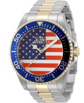 Pro Diver 50417 Men's 45mm Quartz Watch Two-Tone Gold and Steel Bracelet