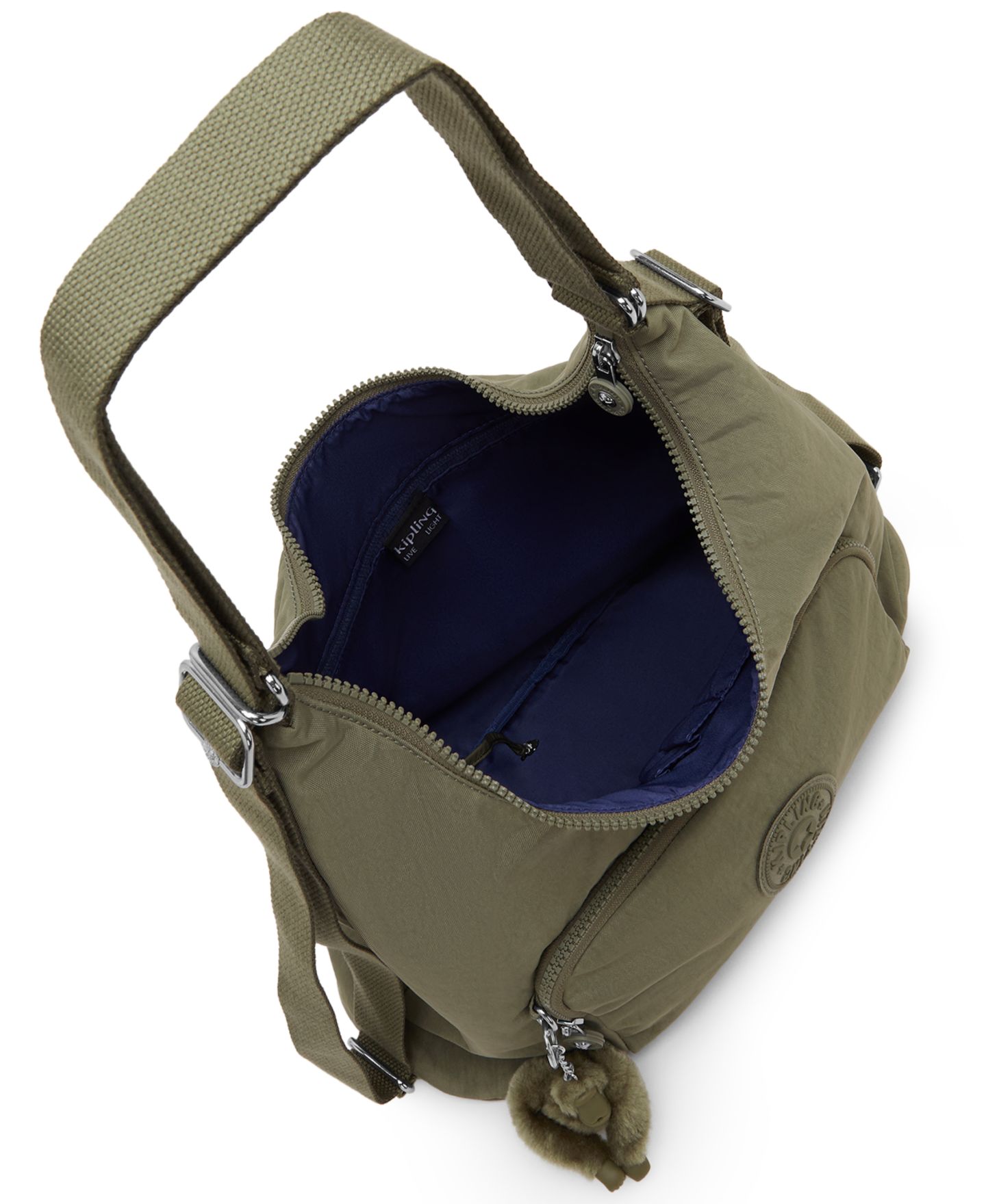 Рюкзак Kipling Yenna Convertible Large Shoulder Handbag, цвет: Шалфейный — фото 4
