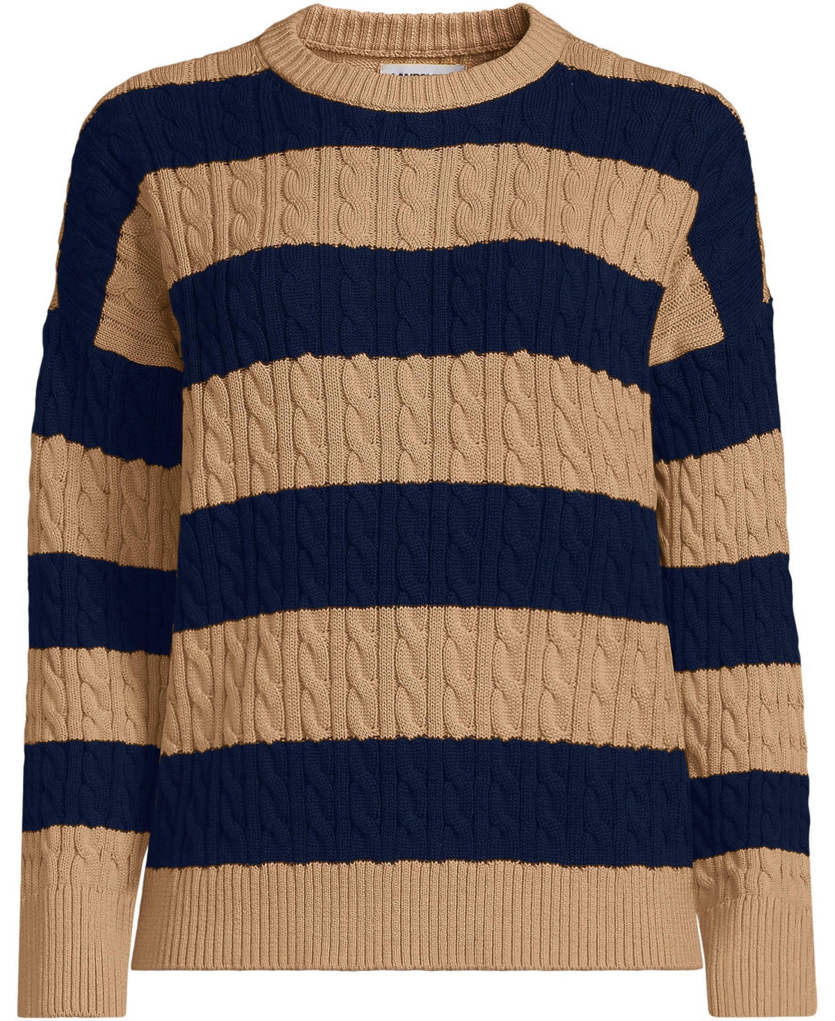 Lands' End Women's Drifter Classic Cable Sweater