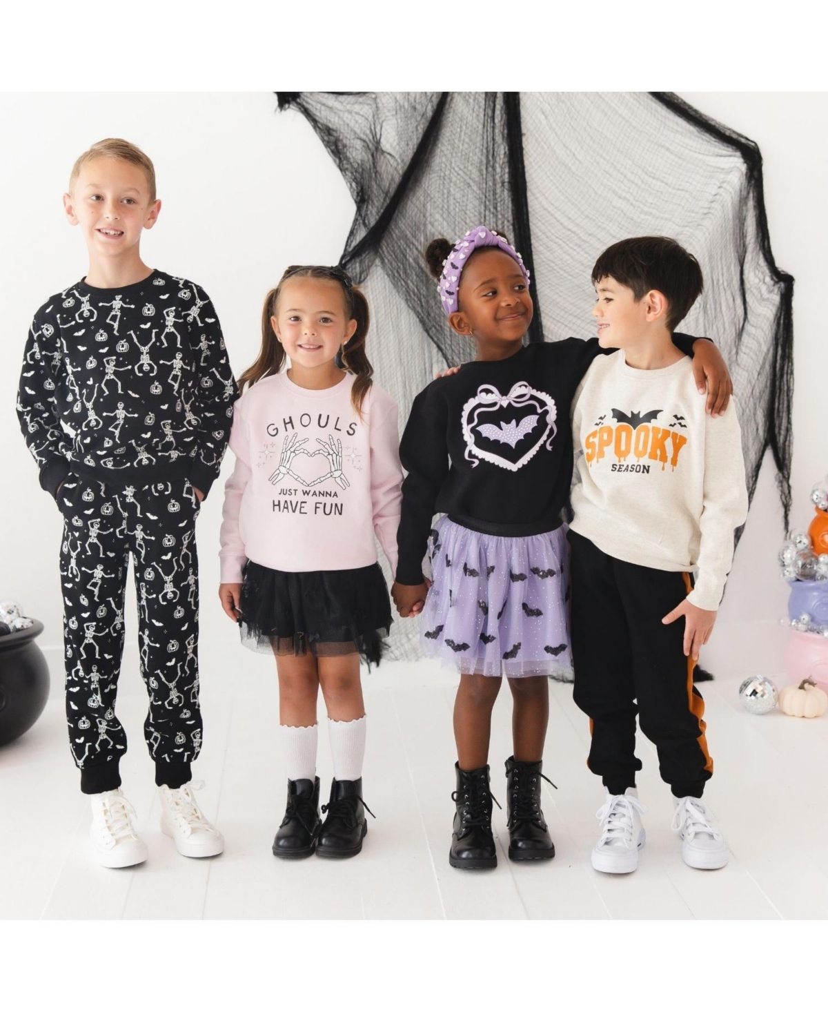 Sweet Wink Little Girls 5-8 Ghouls Just Wanna Have Fun Halloween Sweatshirt