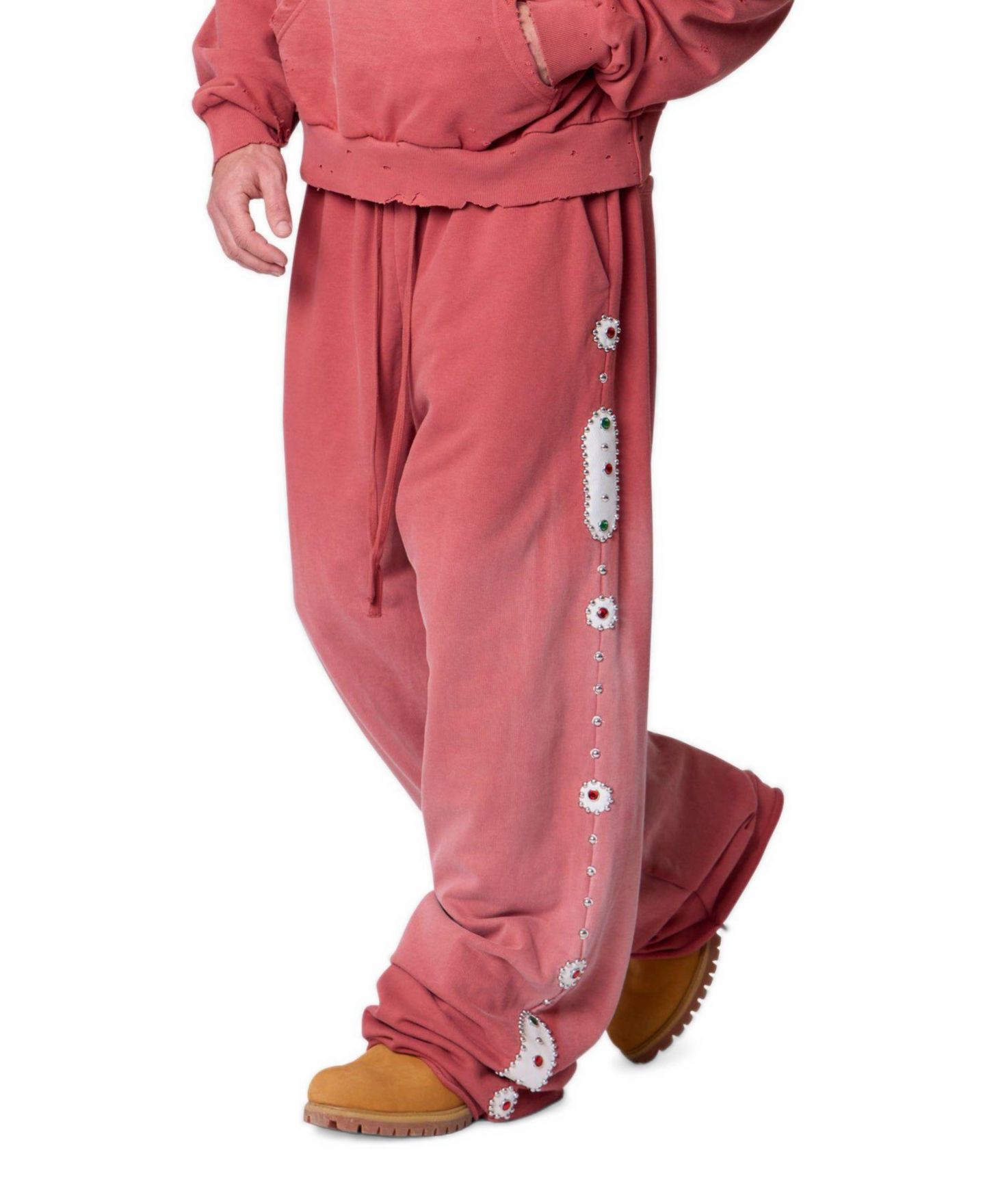 Мужские брюки mnml Mojave Oversized Cotton Sweatpants, цвет: Розовый — фото 2