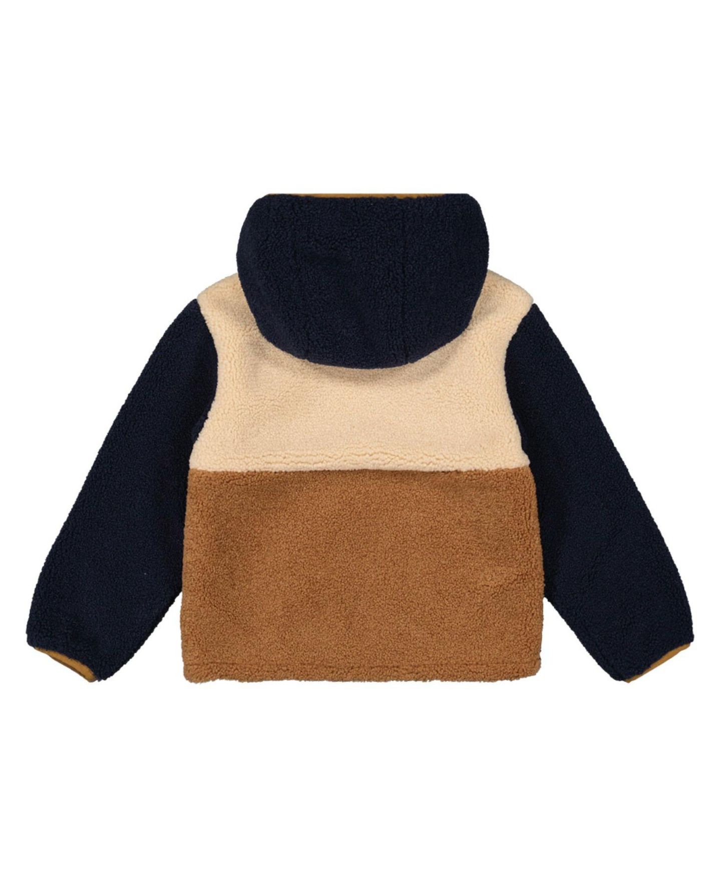 Куртка Deux par Deux Reversible Sherpa Water-Resistant Jacket для мальчиков-малышей, цвет: Синий / Коричневый — фото 4