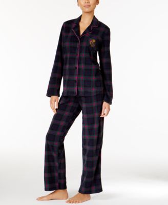 ralph lauren womens fleece pajamas