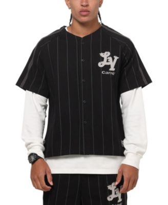 Men's City Series Pinstriped V-Neck Short-Sleeve Jersey