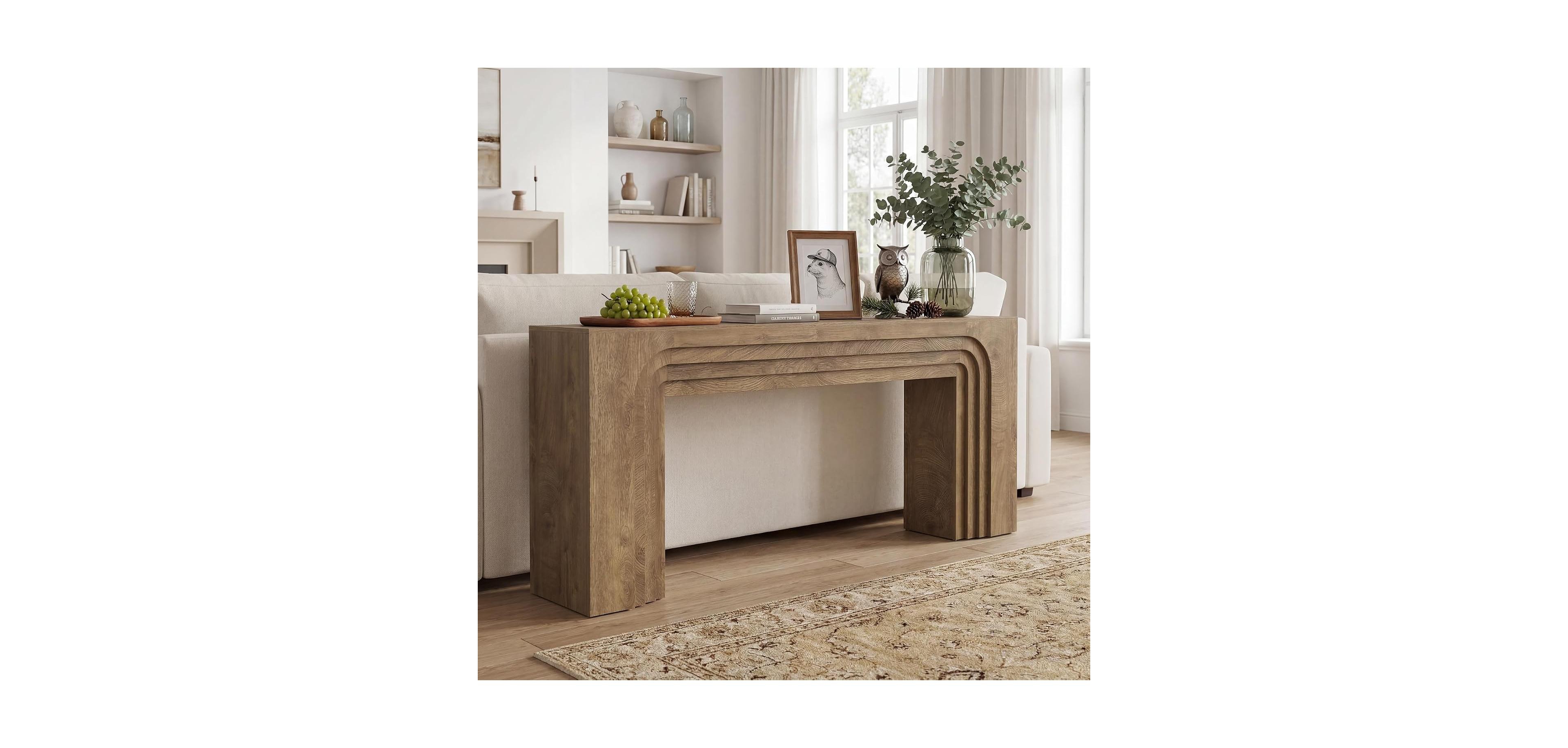 Tribesigns 78.7" Console Table, Long Entryway Table, Modern Farmhouse