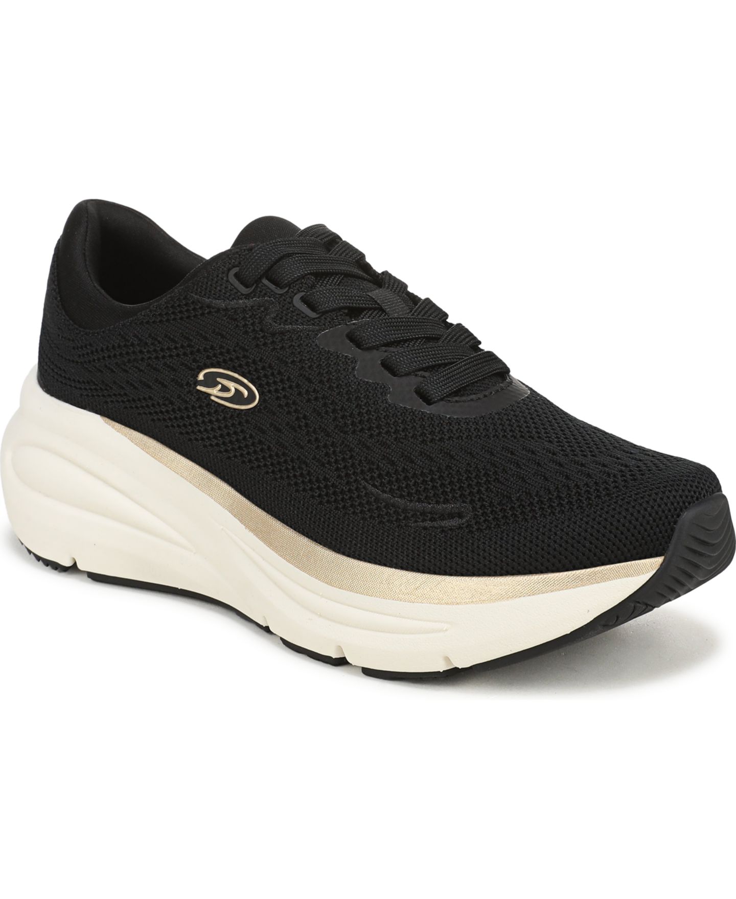 Женские кроссовки Dr. Scholl's Walk Easy Walking, цвет: Чёрный вязаный — фото 1