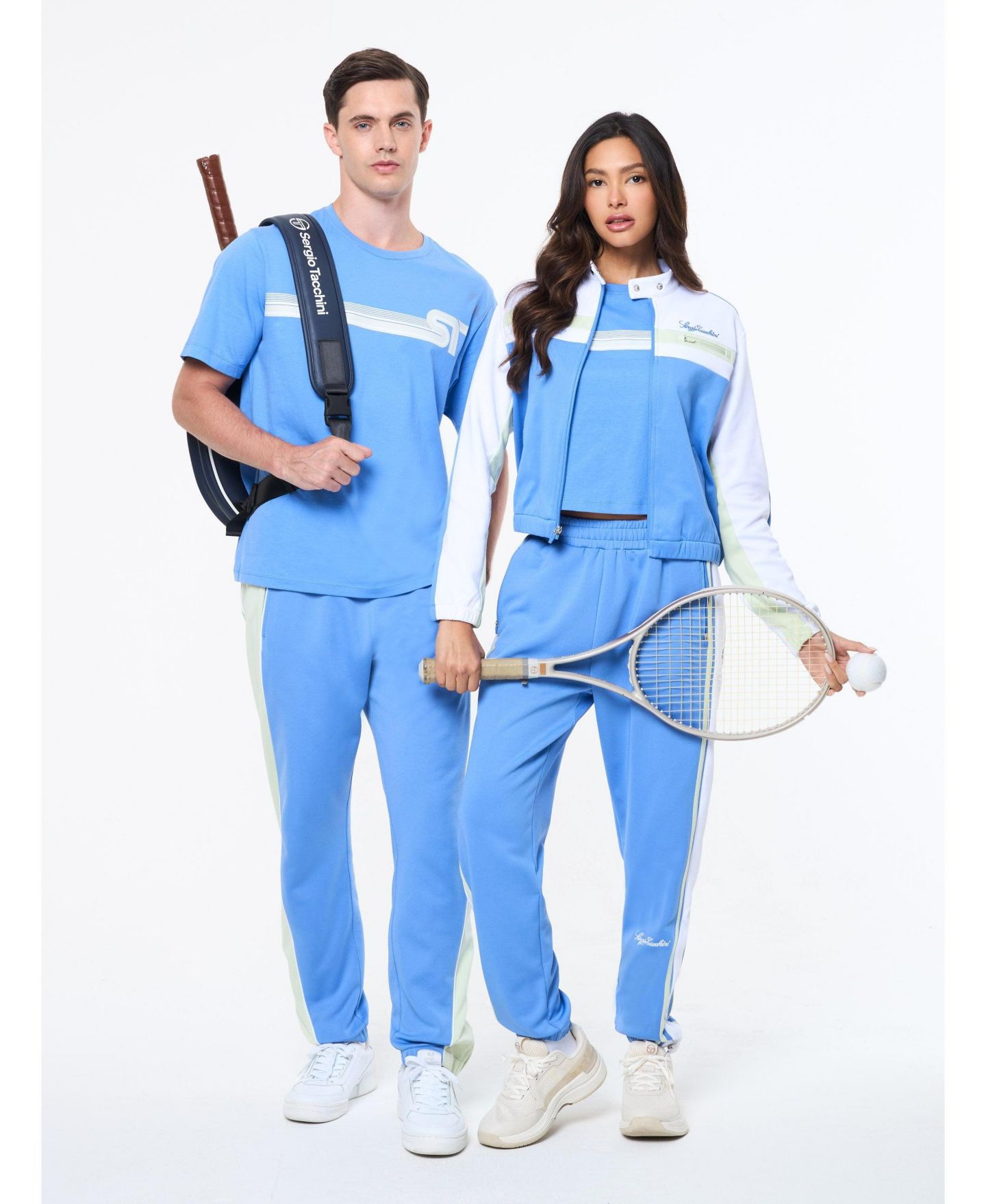Женская футболка Sergio Tacchini Corsa Cropped Crewneck, цвет: Ultramarine — фото 4