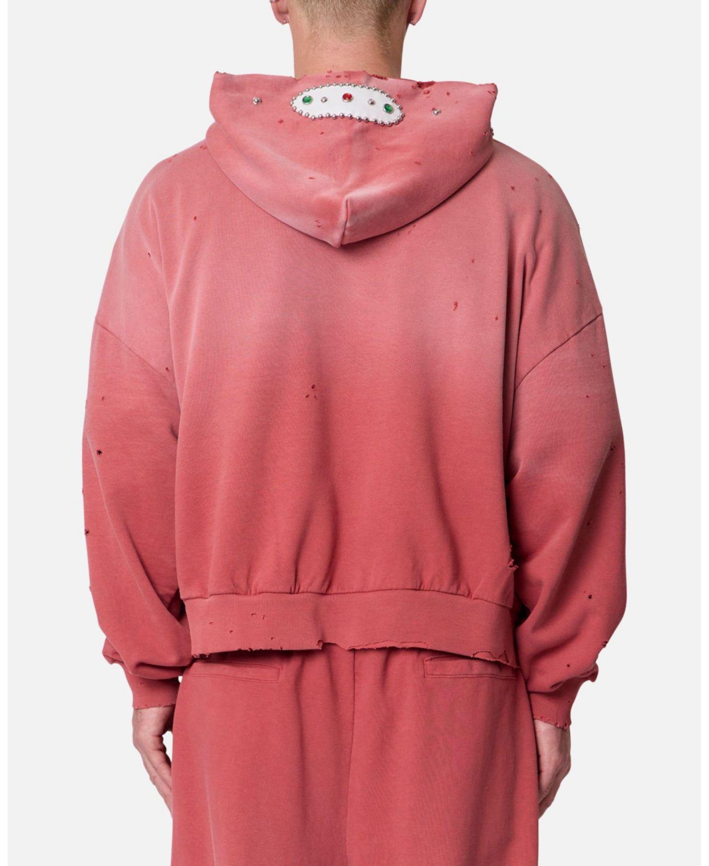 Мужское худи mnml Mojave Oversized Vintage-Wash, цвет: Красный — фото 4