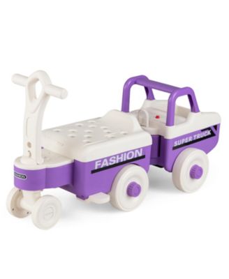 4-in-1 Ride-On Push Car with Music and Under-Seat Storage, 45 lbs, Ages 18 Months-5 Years