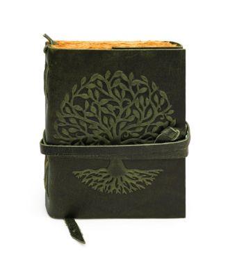 Leather Journal Tree of Life 7 Chakra Bookmark Handmade Deckle Edge Pages Travel Diary Notebook