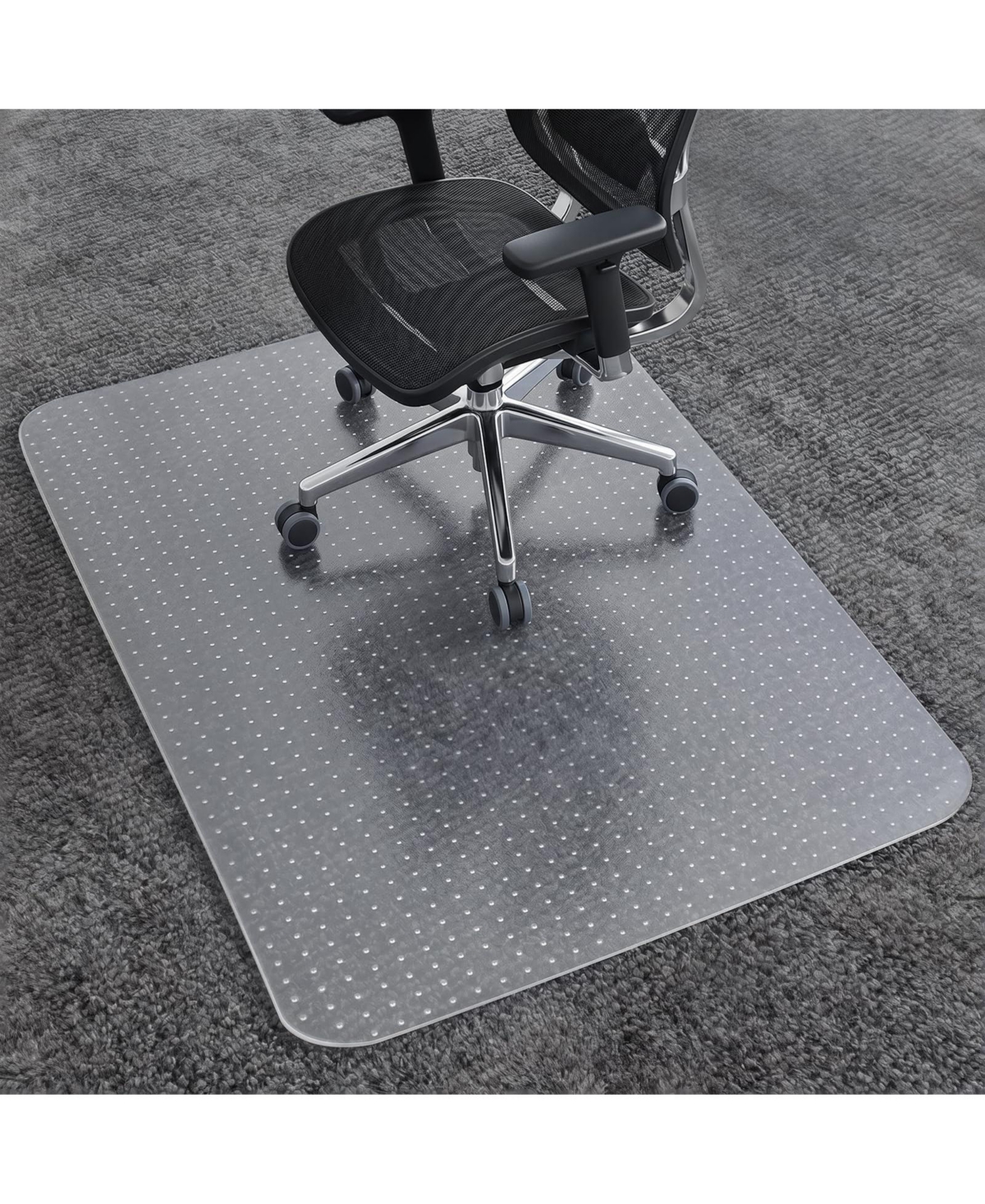 Danrong 3D Design Gaming Office Chair Mat For Low Pile Carpet Smooth Rolling Durable Non Slip