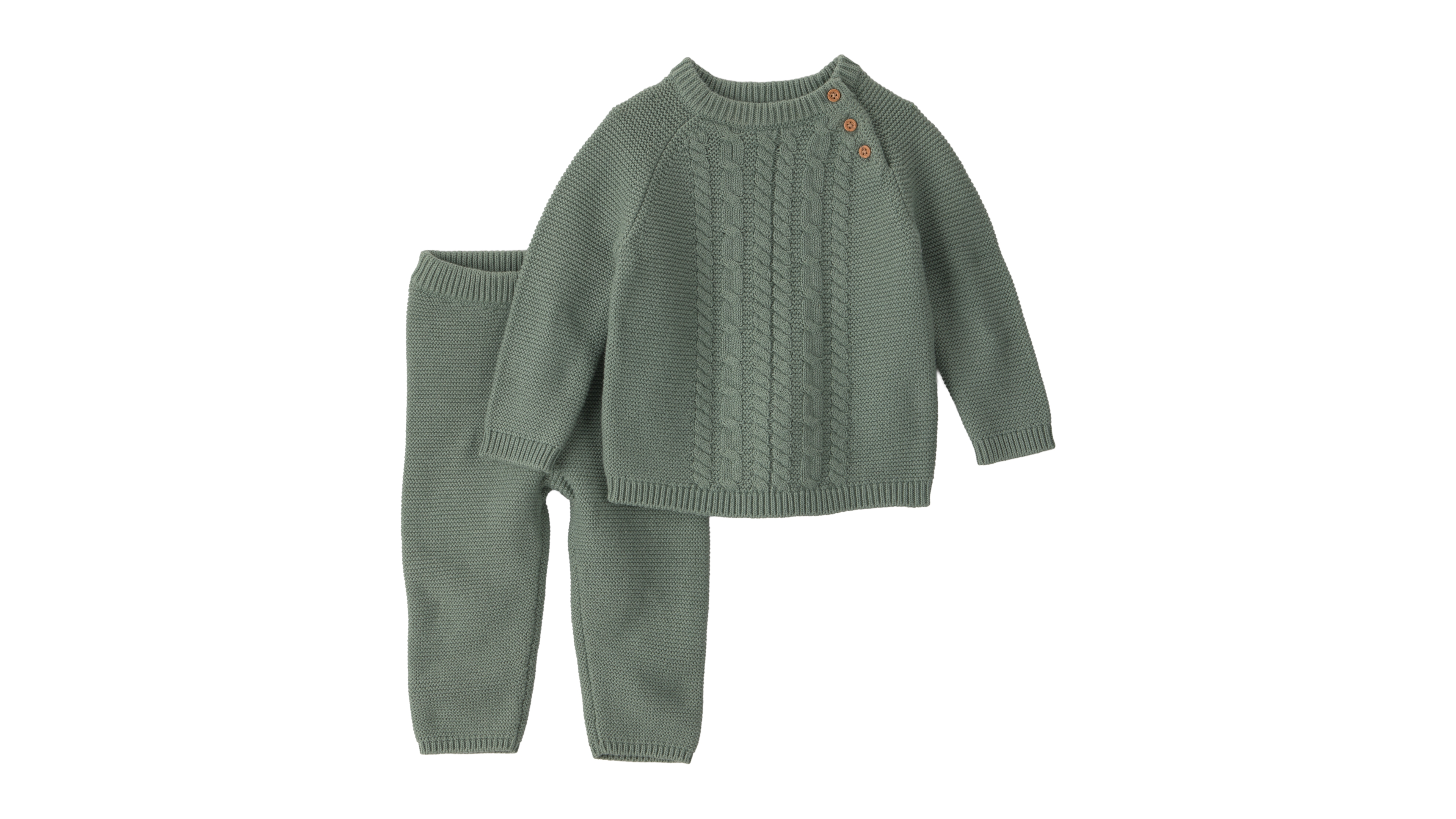 Little Planet by Carter's Baby Boys' or Girls' Cable-Knit Long-Sleeve Top and Pants, 2-Piece Set