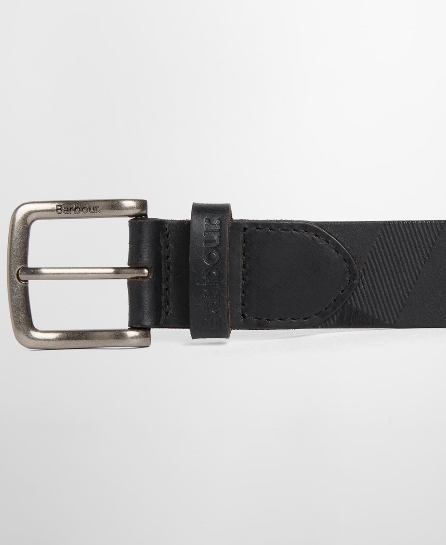 Мужской ремень Barbour 35MM Irvine Leather Aged-Brass Buckle Belt, цвет: Коричневый — фото 2