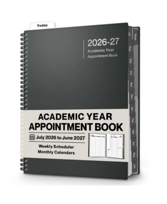 Daily Professional Appointment Planner Hourly Schedule With Colorful Tabs For Office Business