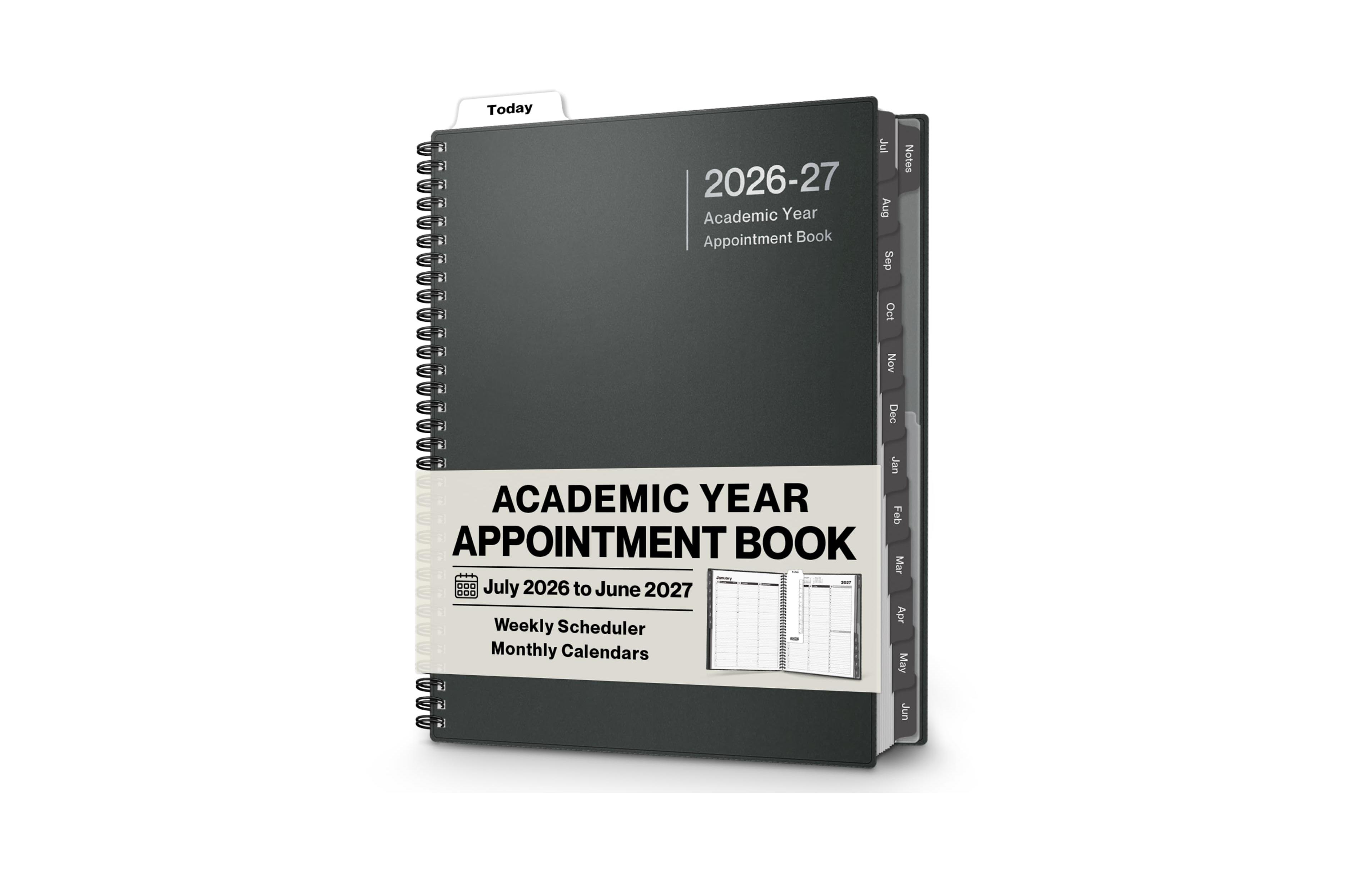 Danrong Daily Professional Appointment Planner Hourly Schedule With Colorful Tabs For Office Business