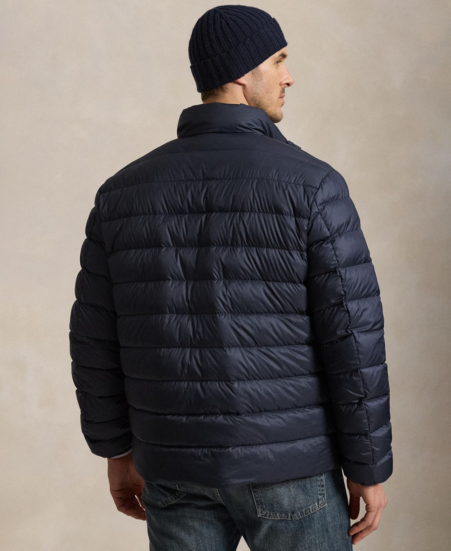 Мужская куртка Polo Ralph Lauren Big & Tall The Colden Puffer Packable Down Jacket, цвет: Тёмно-синий — фото 5