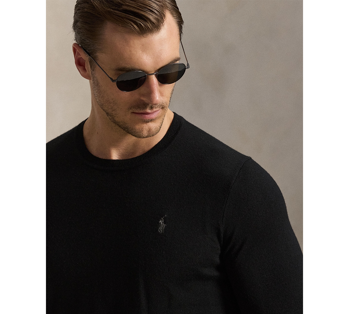 Polo Ralph Lauren Men's Big & Tall Regular-Fit Wool Crewneck Sweater