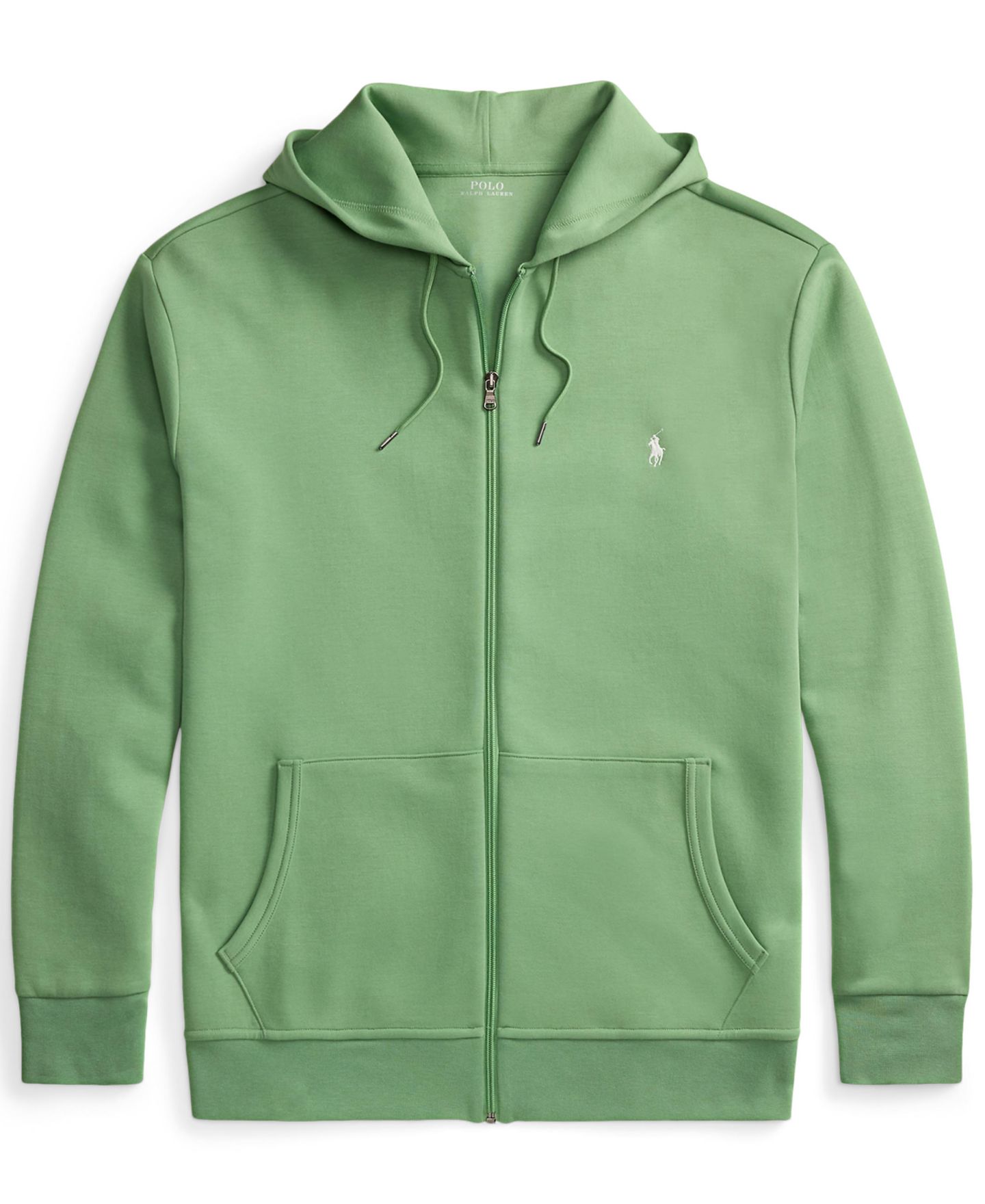 Мужское худи Polo Ralph Lauren Big & Tall Double-Knit Full-Zip, цвет: Лазурный — фото 7