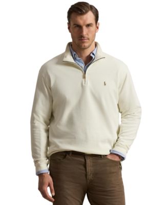 Men's Big & Tall Estate-Rib Quarter-Zip Pullover Sweater
