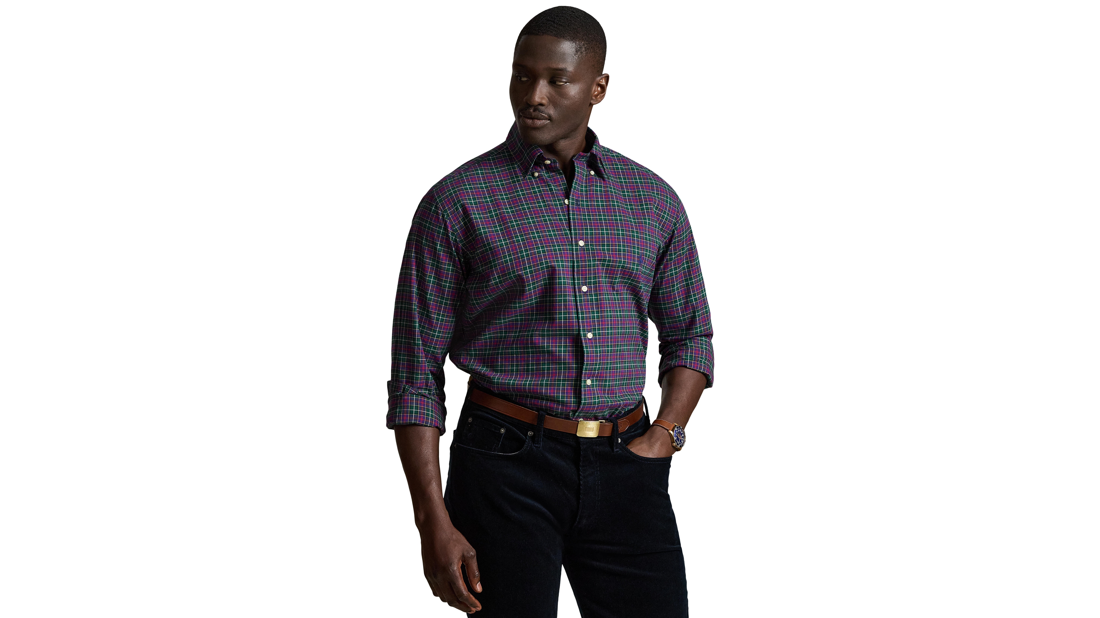 Polo Ralph Lauren Men's Big & Tall Cotton Twill Shirt
