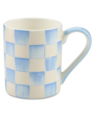 Sky Check 14 oz. Porcelain Mug
