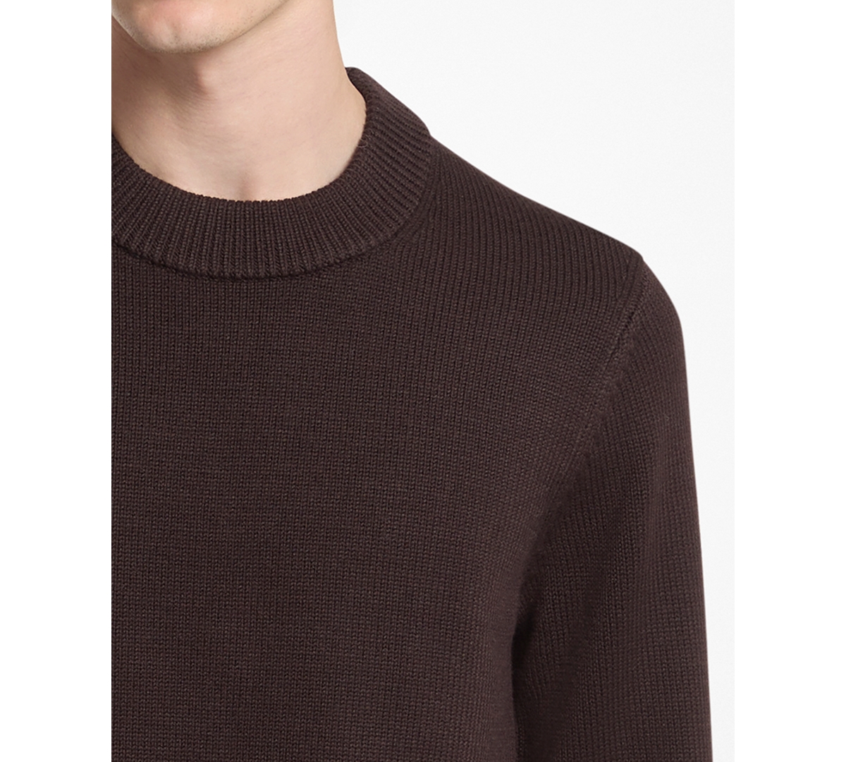 Michael Kors Men's Ribbed Merino Wool Crewneck Sweater, Created for Macy's