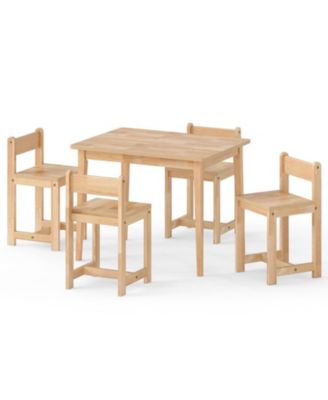 5-Piece Toddler Activity Table and Chairs Set with Nesting Chairs