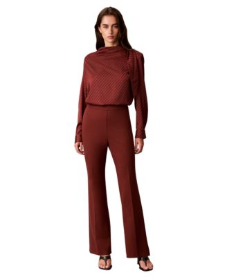 Women's High-Waisted Pull-On Bootcut Pants