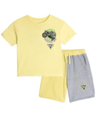 Grave Digger Boys' T-Shirt and French Terry Shorts Set