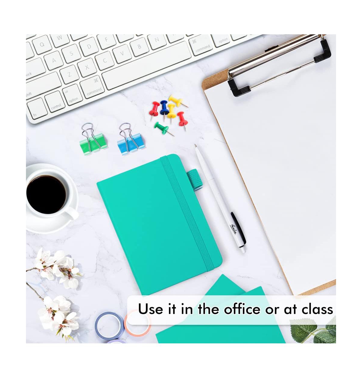 Danrong Mini Hardcover Lined Journals Notebooks Bulk With Pen Holder For School Business