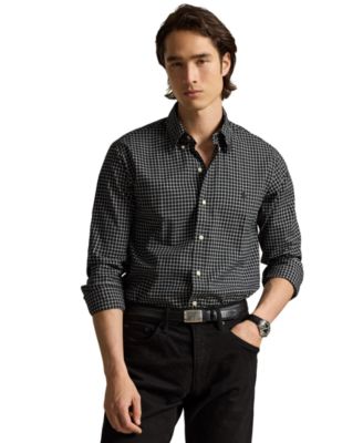 Men's Classic-Fit Plaid Twill Shirt 