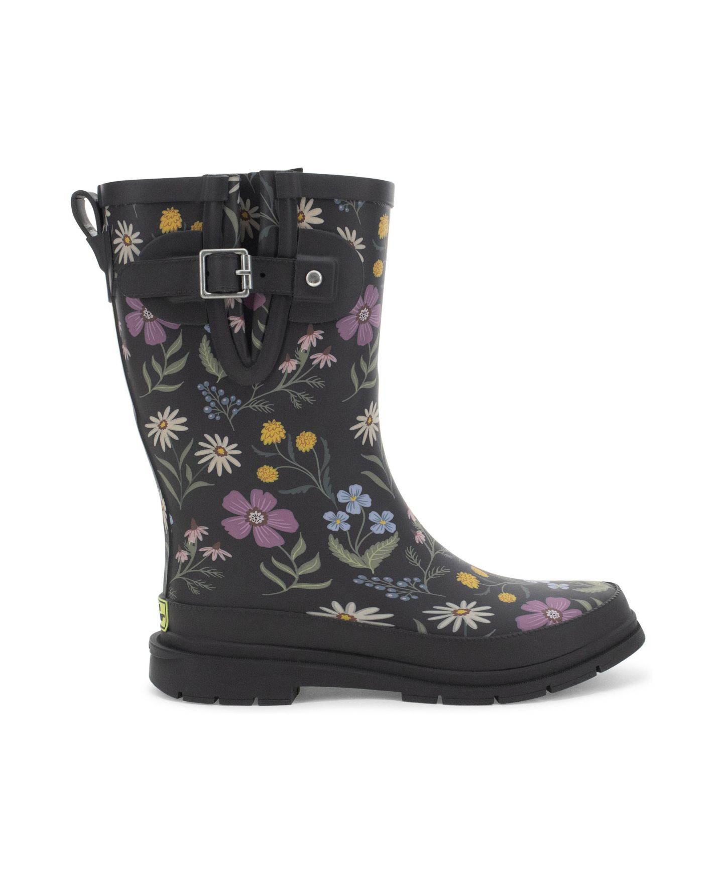 Женские ботинки Western Chief Westerns Chief Wildflower Mid Rain Boot, цвет: Чёрный — фото 3